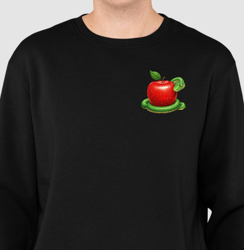 Suéter Moletom - Pecado Original - Maçã
