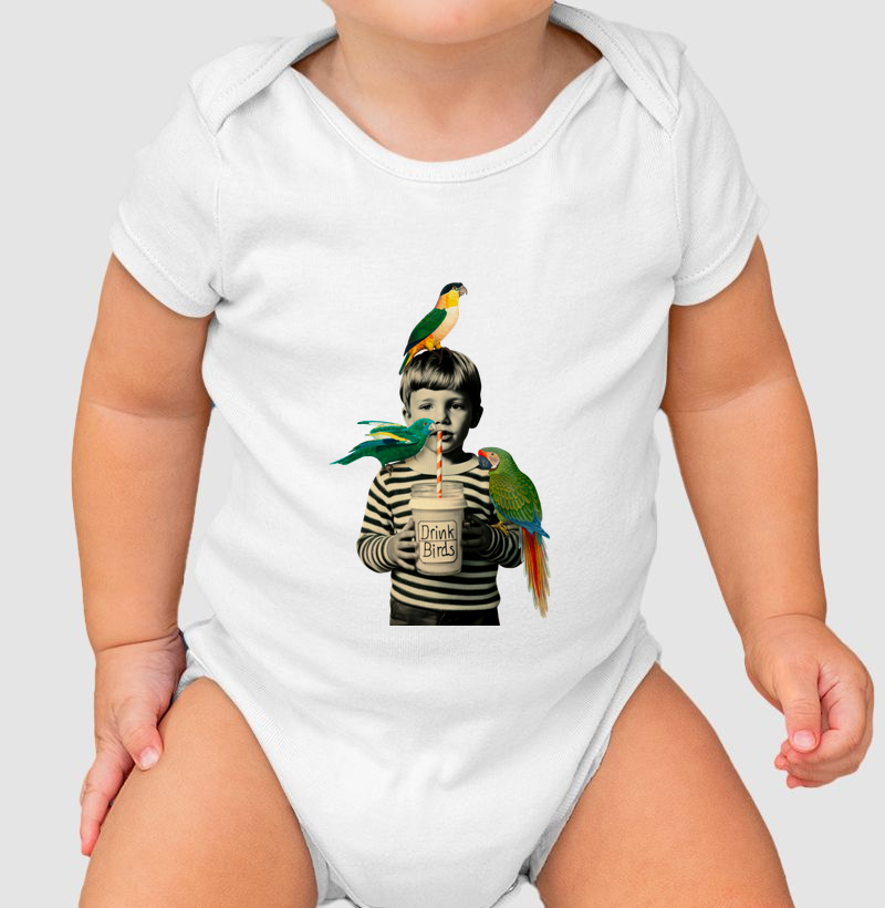 Colagens - Birds Drink - Body Infantil