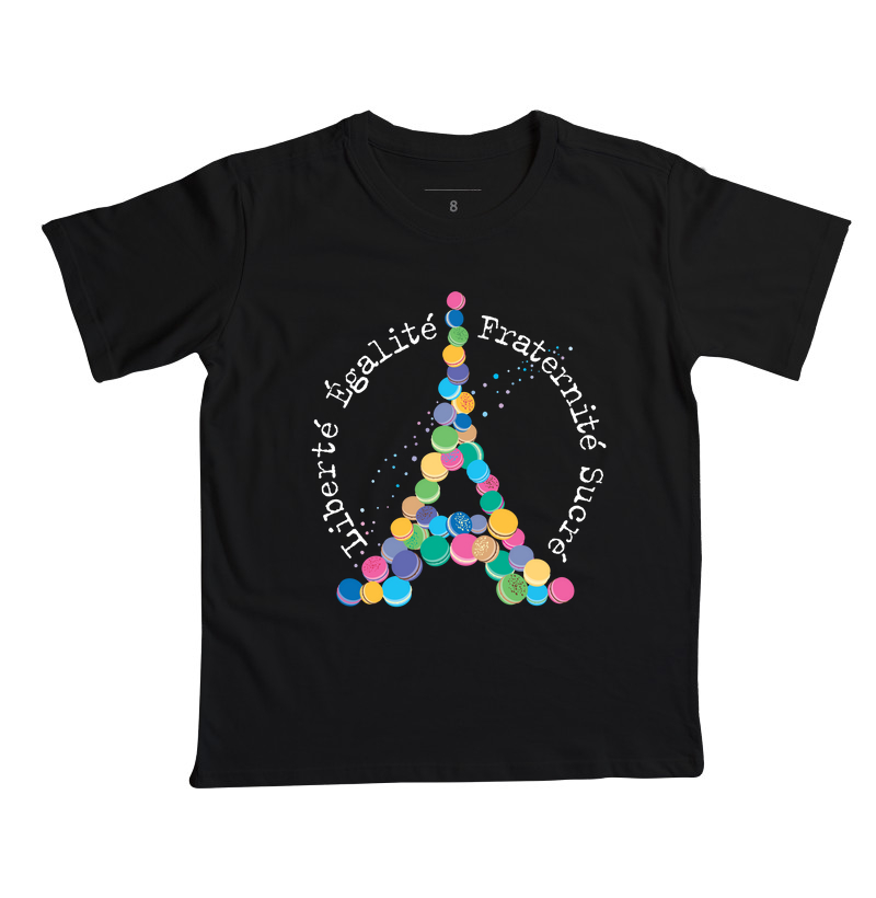 Camiseta Infantil Macaron