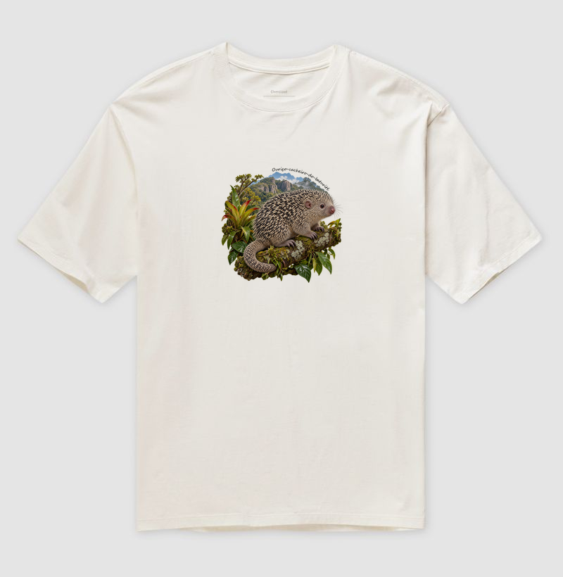 Ouruço-cacheiro-de-baturité - Coleção Fauna Brasileira - Camiseta Oversized
