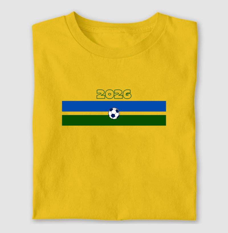 Brasil 2026 - amarelo com listras