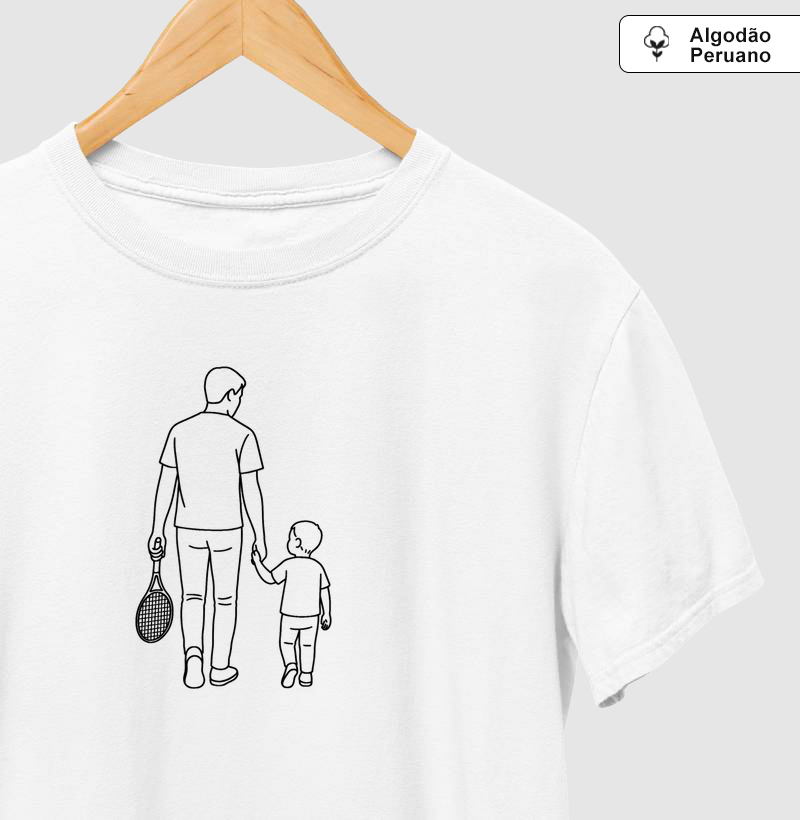 Pai tenista - Sem frase - Com 1 filho menino