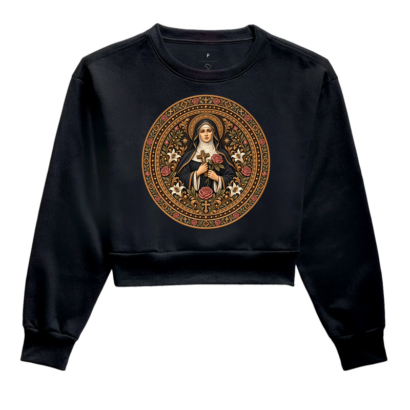 Medalha Santa Rita Imperial Bronze - Cropped Moletom