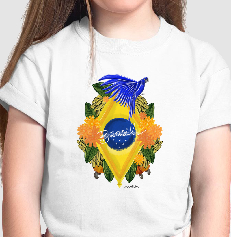 T shirt Natureza Brasil infantil