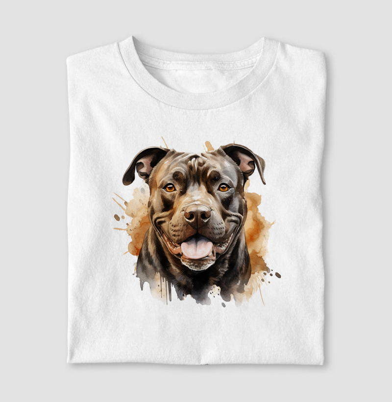 Staffordshire Bull Terrier aquarela
