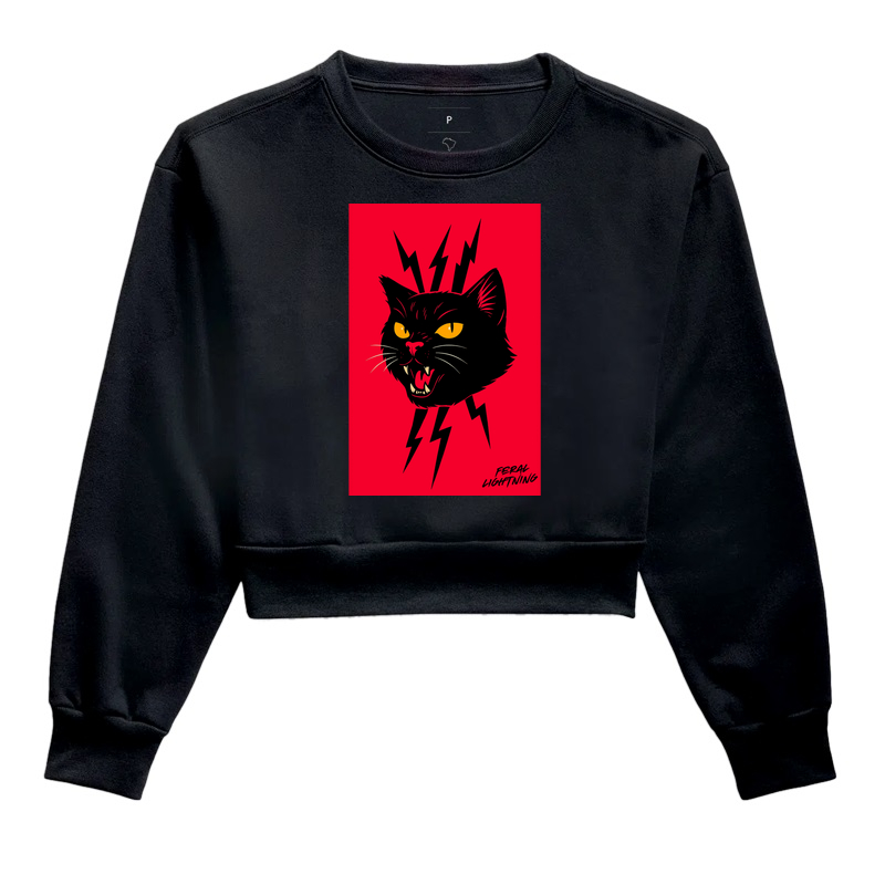 Cropped Moletom Lightning