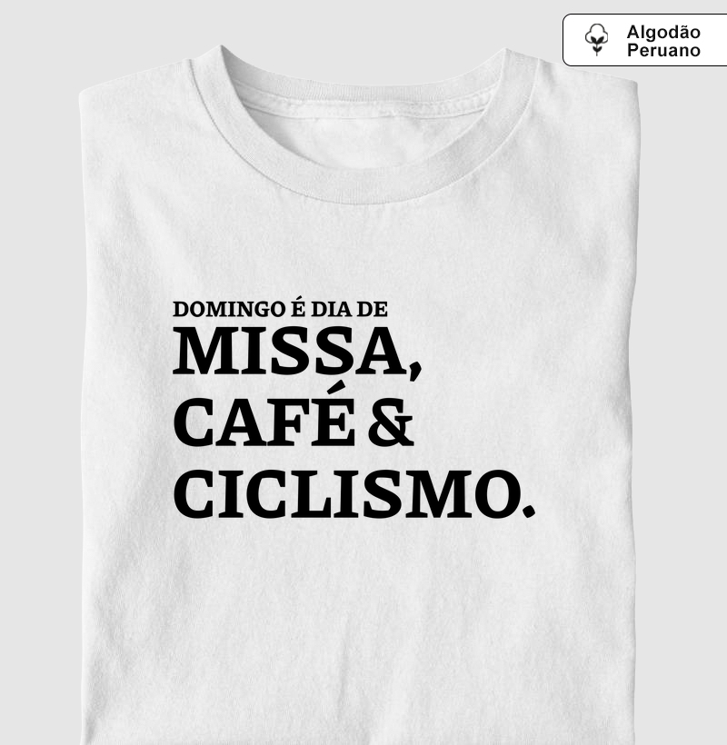 Missa, Café e Ciclismo - Algodão Peruano