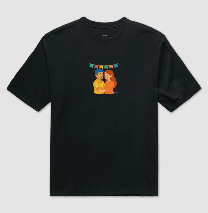 Camiseta Oversized "casal H" 3