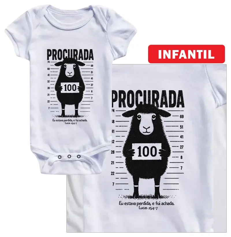 Procurada Ovelha 100 - Body Infantil