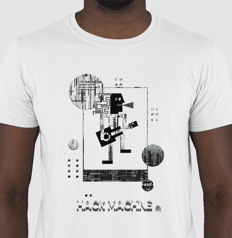 Camiseta HackBeat™ | Robô Guitarrista Glitch — Rock Digital e Música Hacker