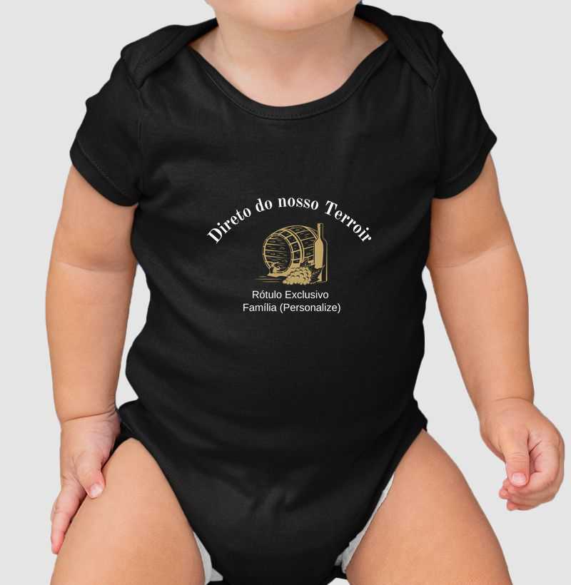 Body Infantil Personalizado Terroir de Familia - Body Infantil