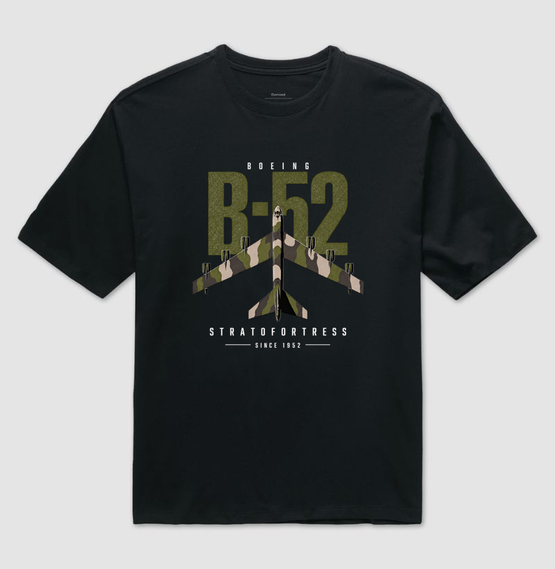 Boeing B-52 Stratofortress | Vintage - Camiseta Oversized