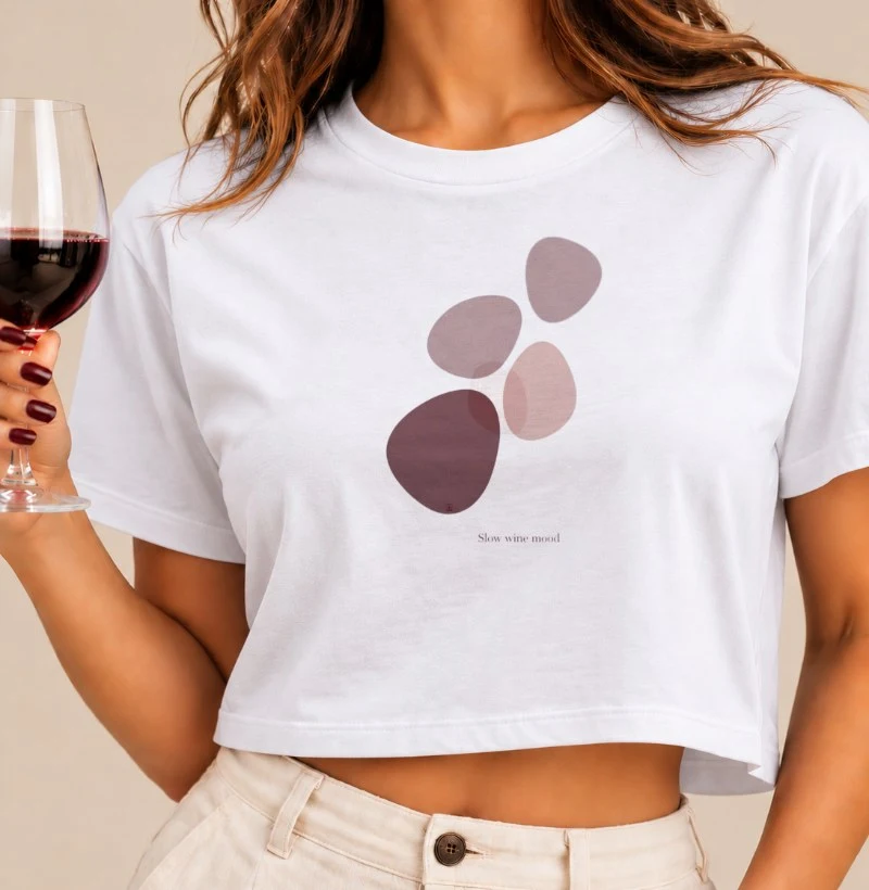  Camiseta Cropped Slow Wine Mood - Cropped