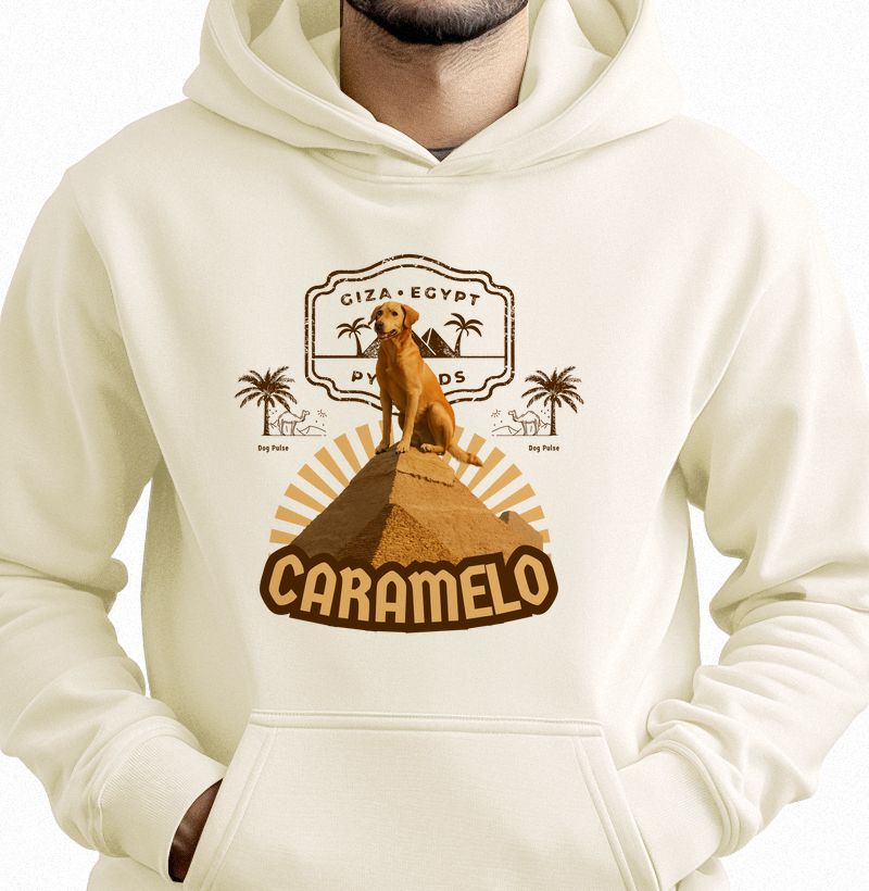 Hoodie Moletom Dog Pulse - Caramelo da Pirâmide