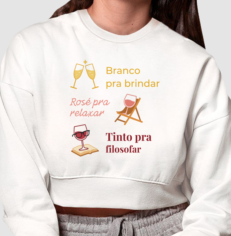 Cropped Moletom Mood do Dia