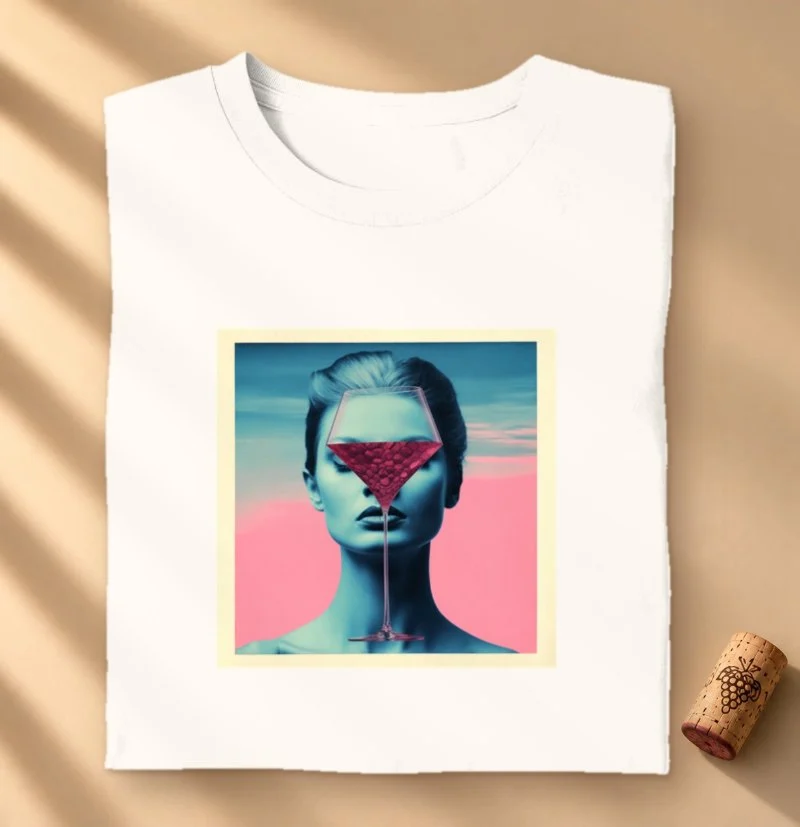 Camiseta Elegância em Tons de Vinho