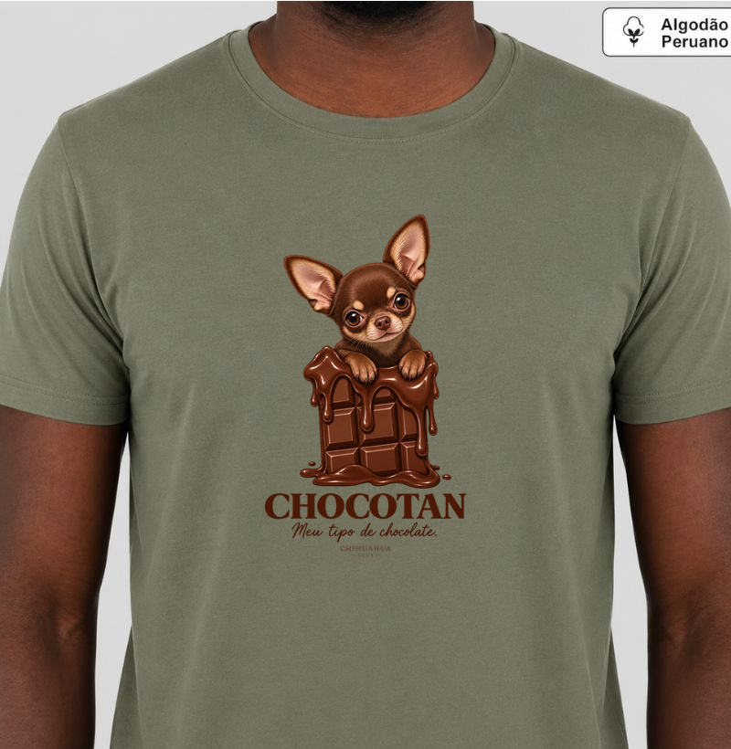 Meu tipo de chocolate  - Camiseta Algodão Peruano