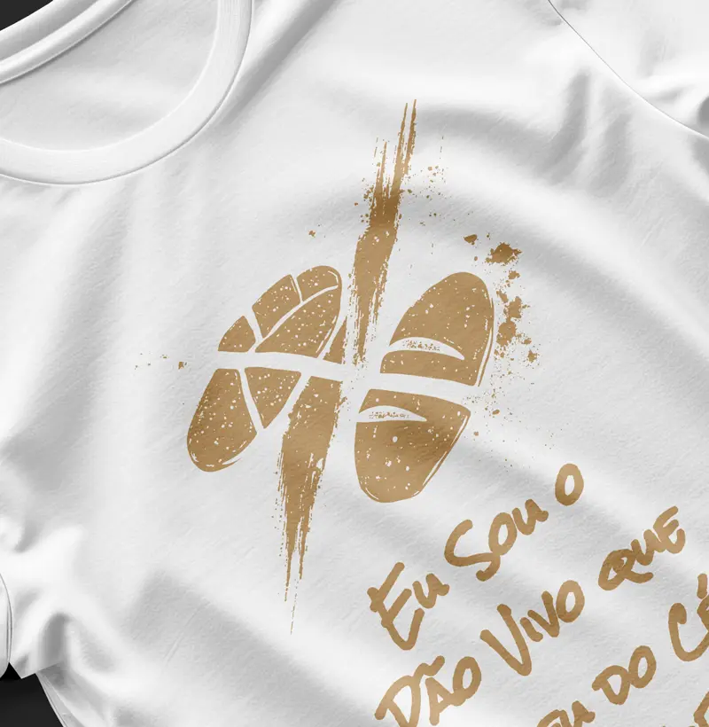 Blusa Eu sou o Pão Vivo que desceu do Céu - João 6:51