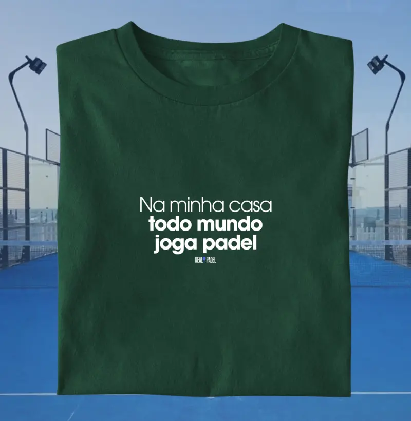 Na minha casa todo mundo joga padel