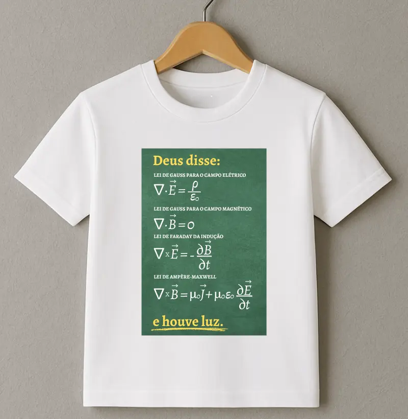 Equações de Maxwell - Camiseta Infantil