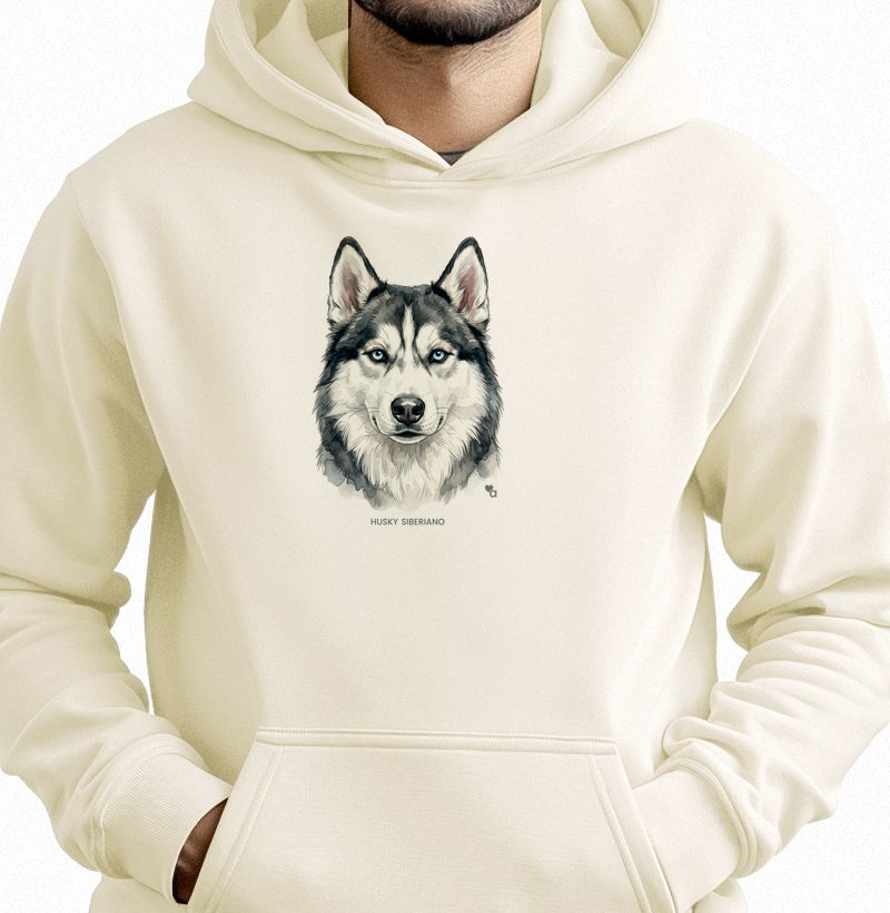 Cães - Husky Siberiano - Moletom Hoodie