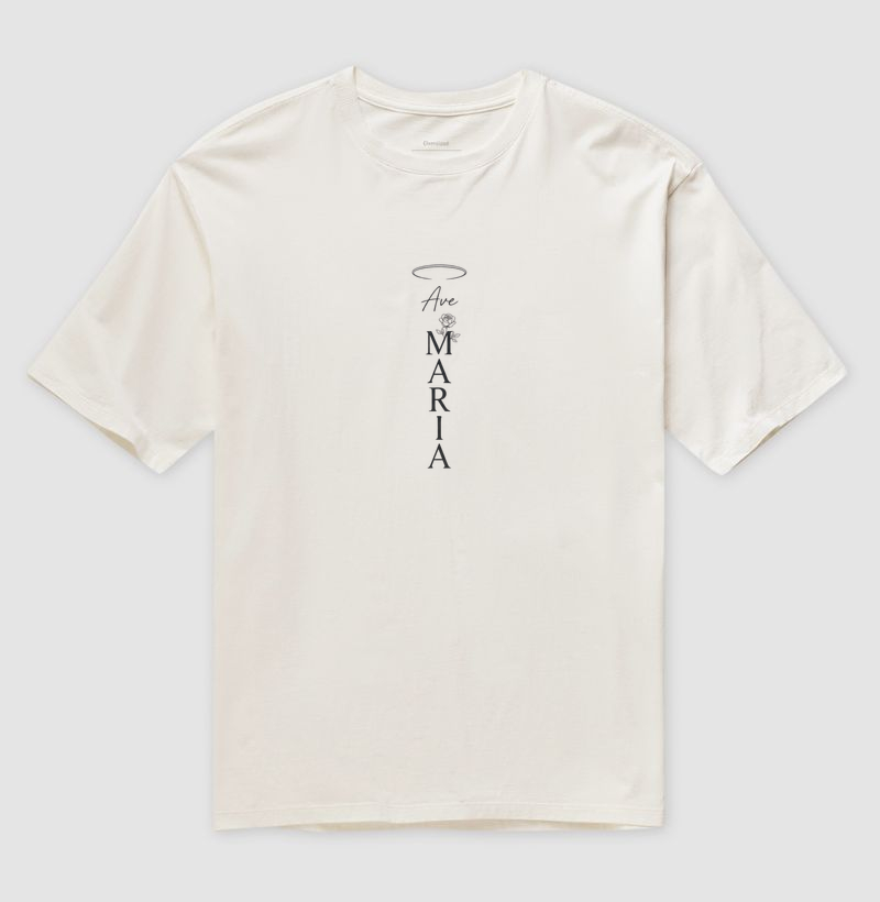 Camiseta Oversized Ave Maria
