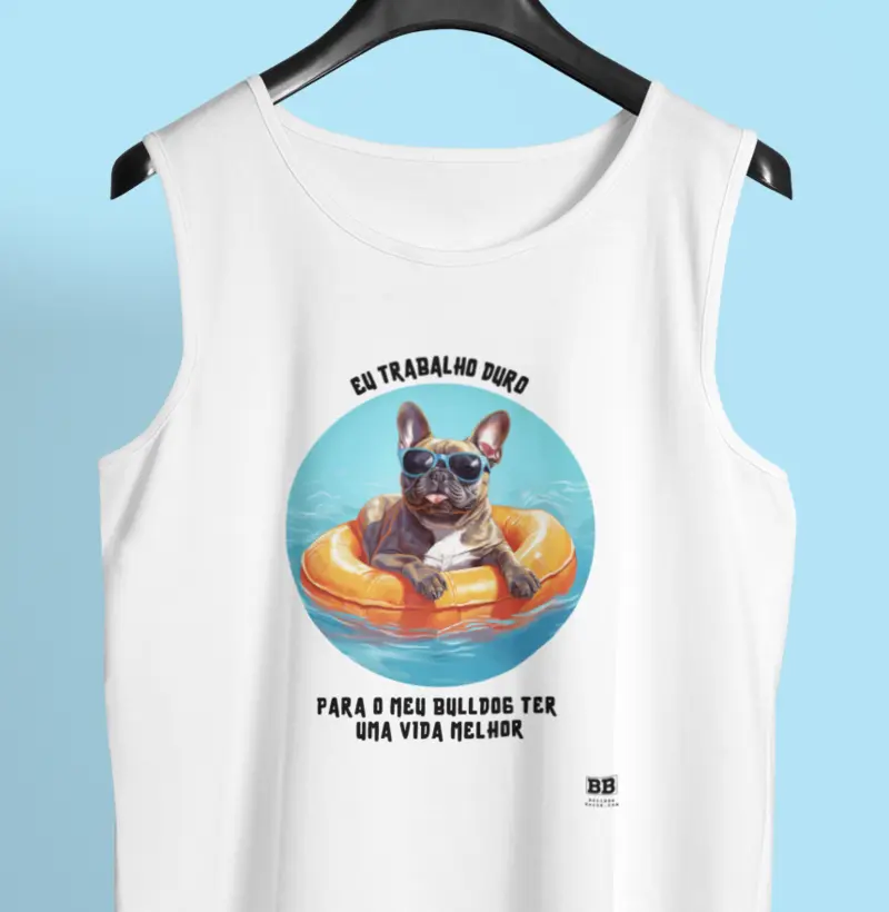 Regata Bulldog Francês "Trabalho Duro"