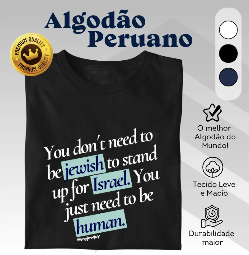 You don´t need to be jewish to stand up for Israel. You just need to be human