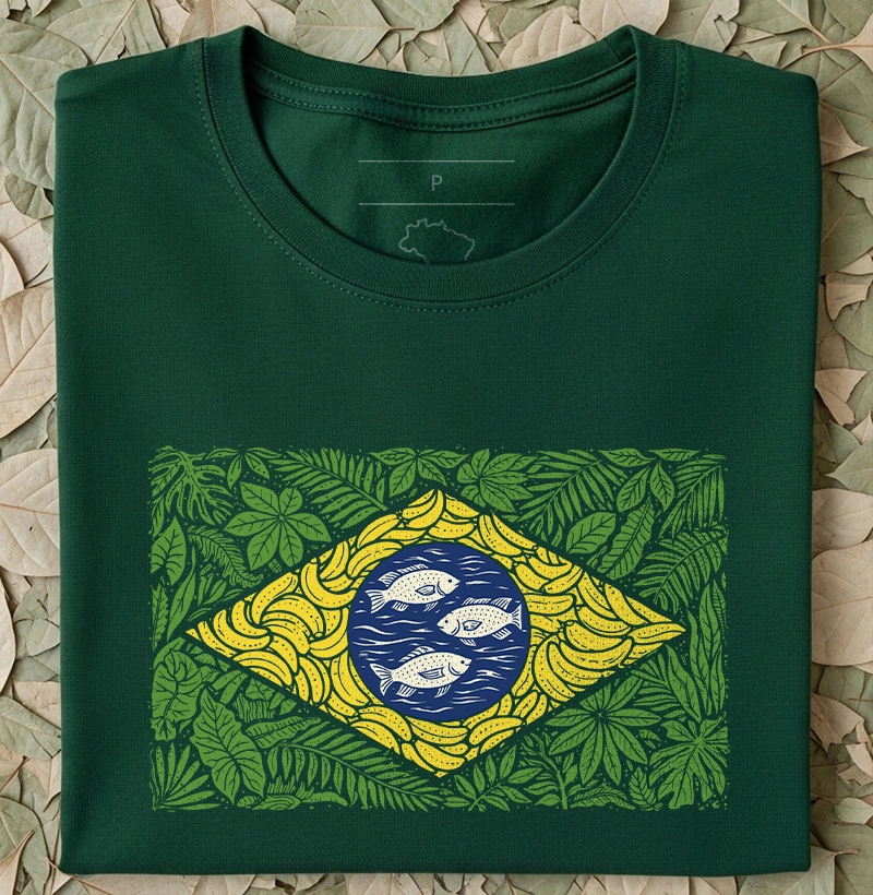 Bandeira Brasil natureza
