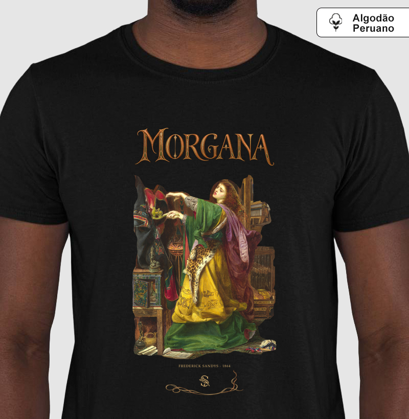 Morgana — Magia e tecidos (Algodão peruano) - Camiseta Algodão Peruano