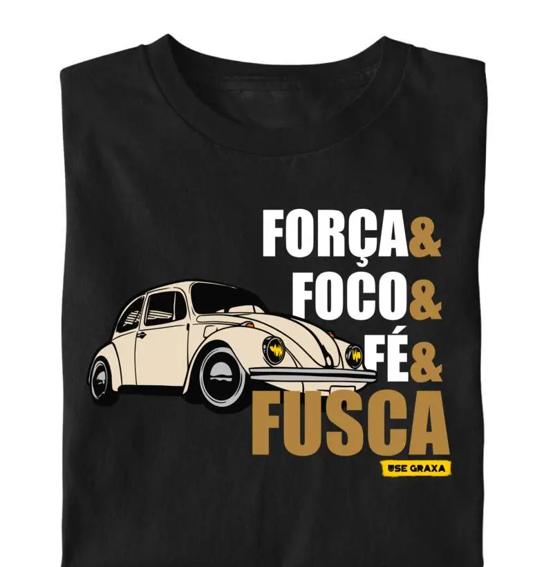 Força Foco Fé Fusca Original Bege