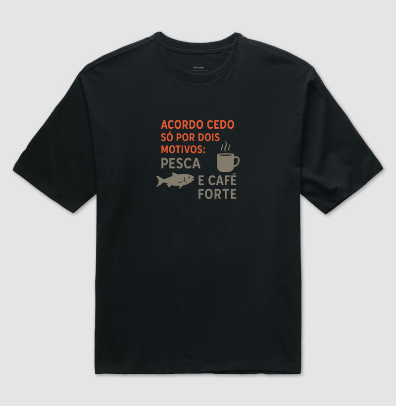 PESCA E CAFÉ FORTE - OVERSIZED