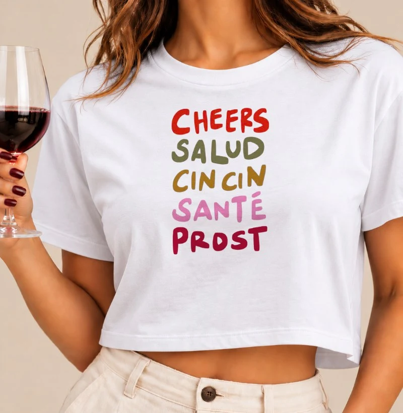 Camiseta Cropped Cheers - Cropped