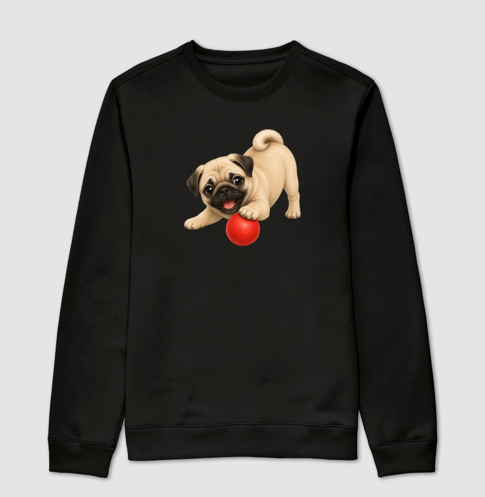 Pug - Desenho Animado - Suéter Moletom