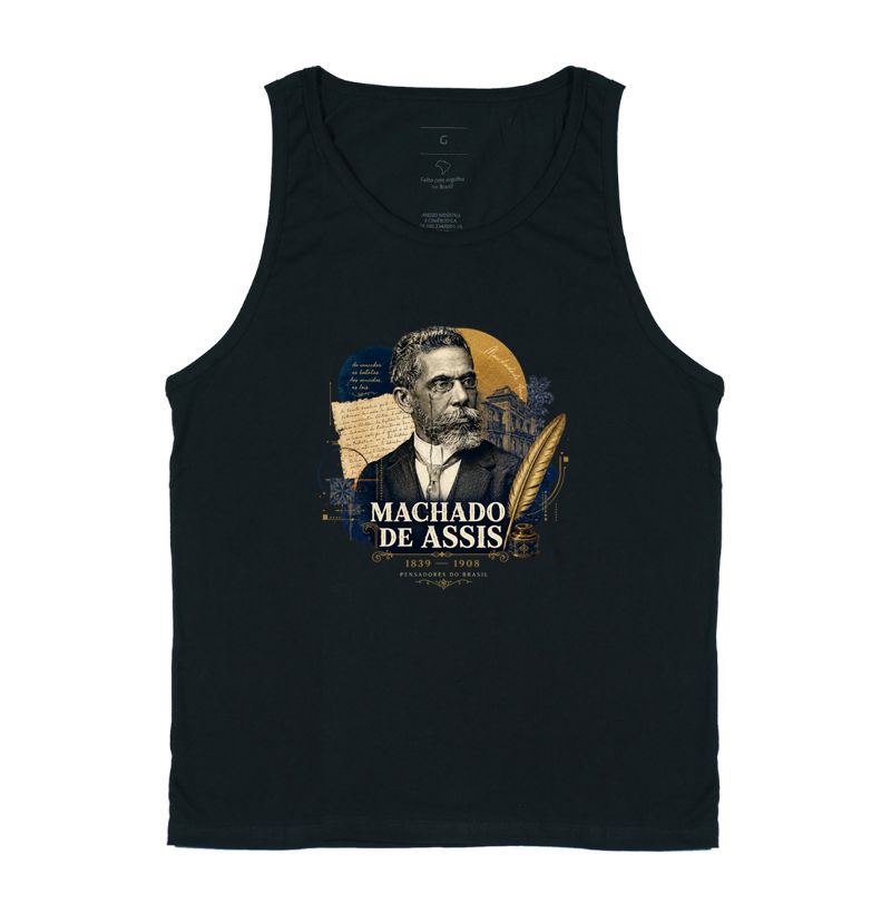 Camiseta Machado de Assis - Pensadores do Brasil