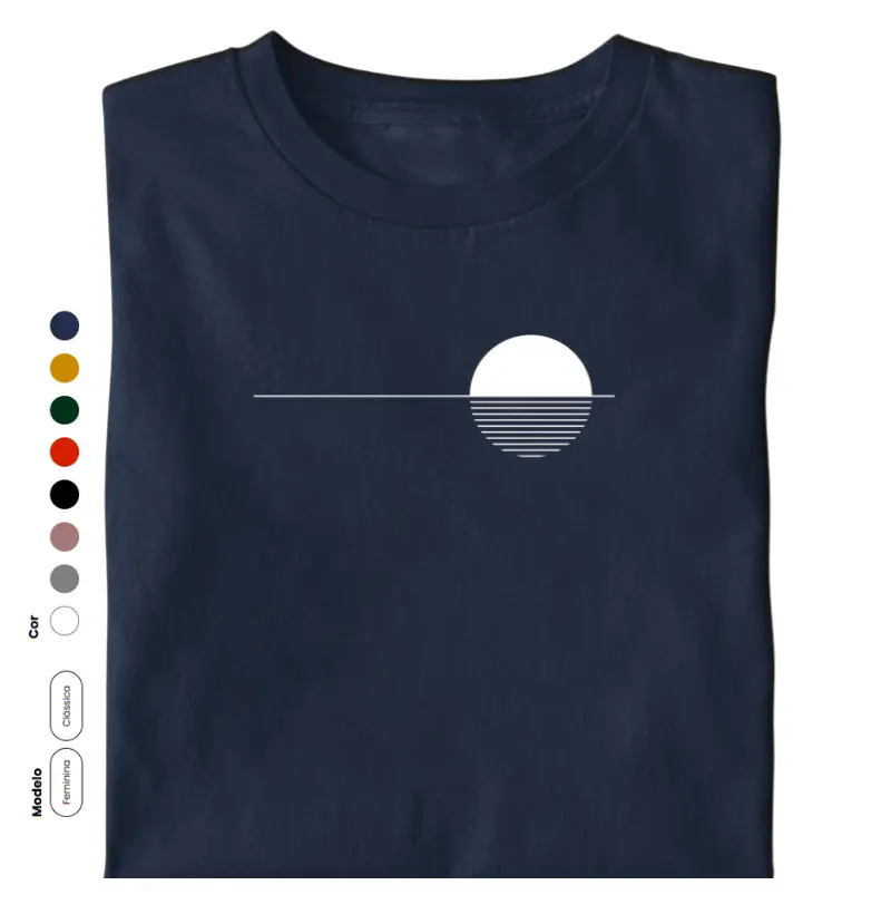 Camiseta Sunset 2 - vista as cores do seu pôr do sol preferido.