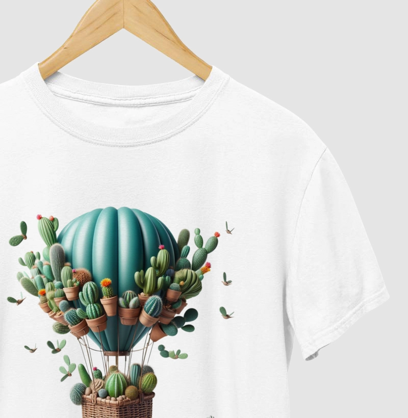 Camiseta Balão de Cactos