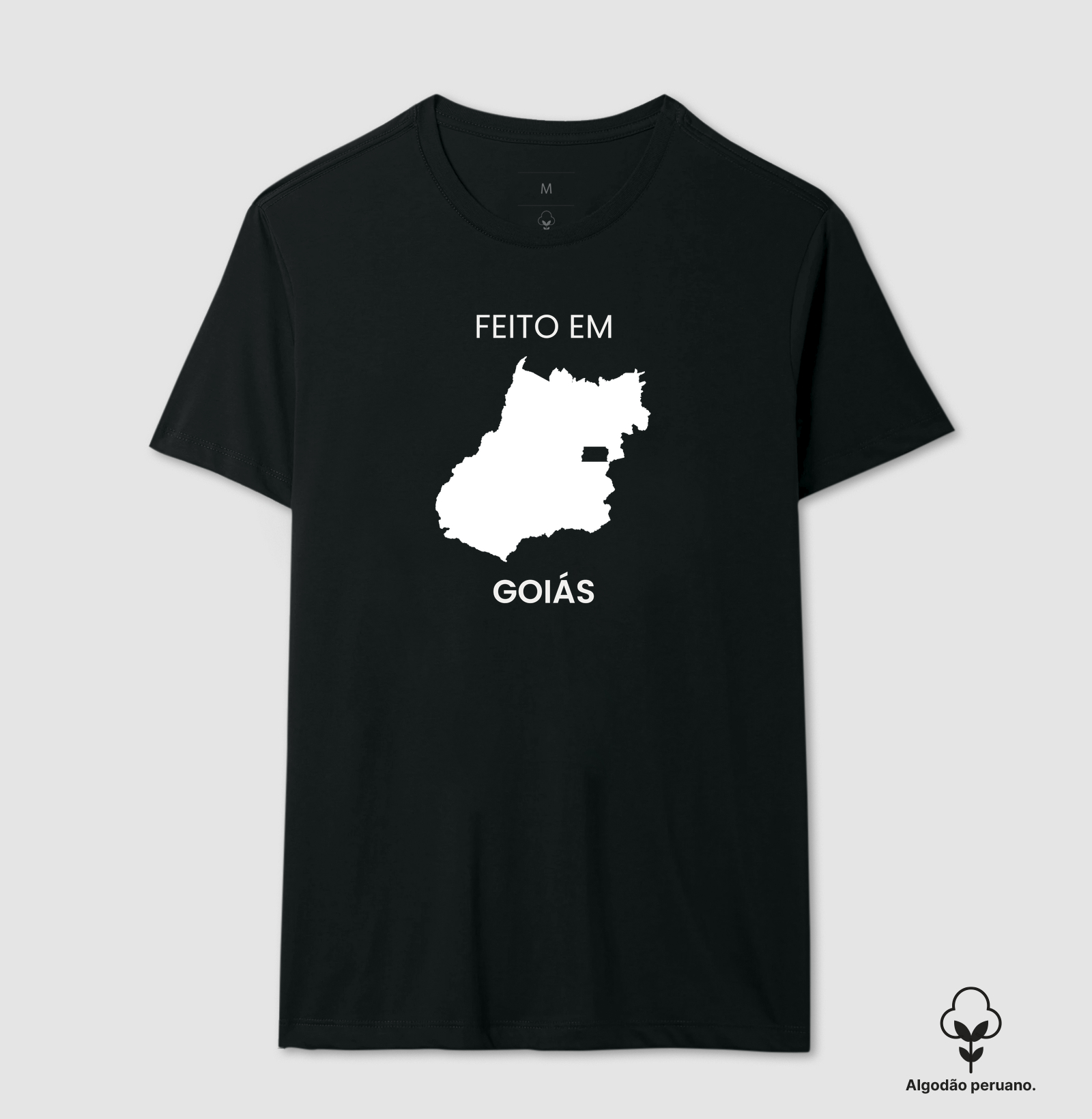 Feito em Goiás - Camiseta Algodão Peruano