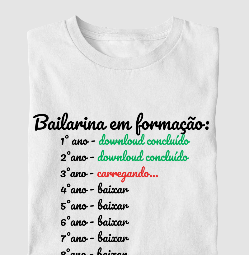 BAILARINA EM FORMAÇÃO 3° ANO