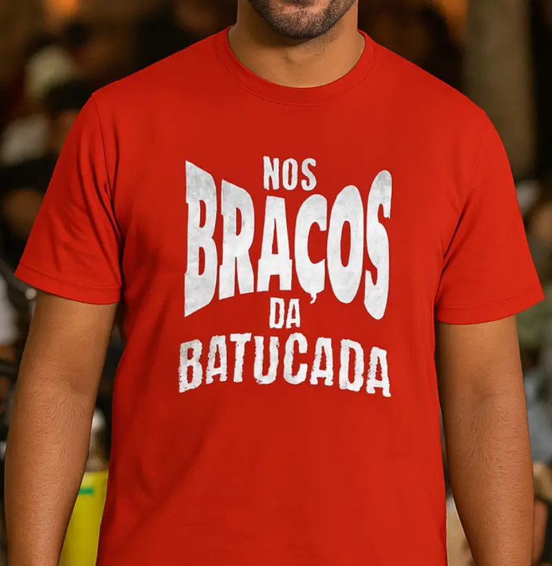 Nos braços da batucada
