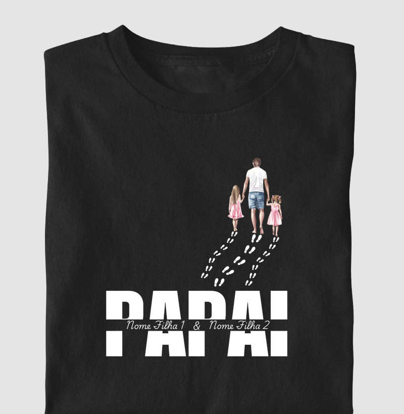 Pegadas de Amor - 2 Filhas (NÃO COMPRE ANTES DE ENVIAR WHATSAPP)