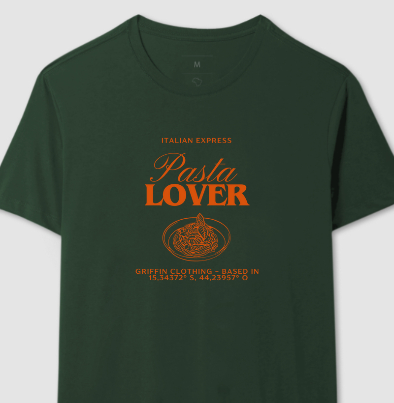 CAMISETA MASCULINA PASTA LOVER II