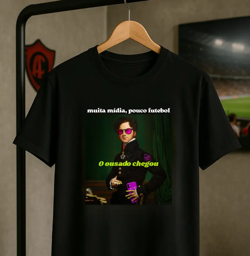 O ousado chegou: muita mídia, pouco futebol