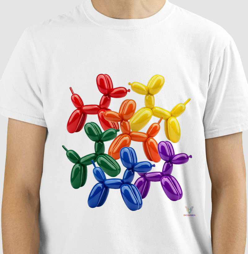 Cães balões lgbt+ 🏳️‍⚧️🏳️‍🌈