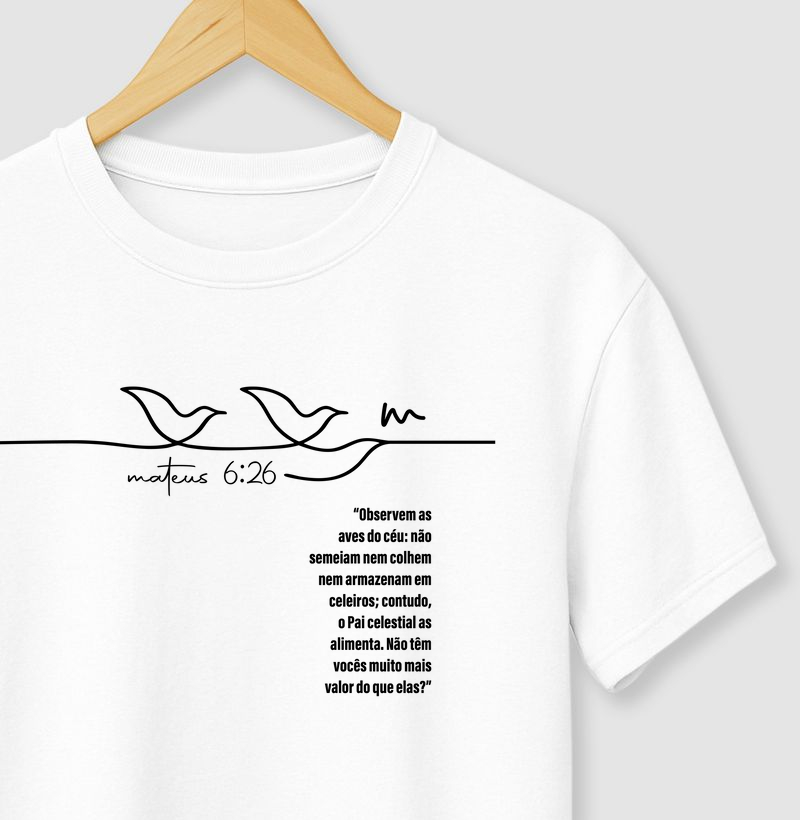 Camiseta ou babylook Pássaros