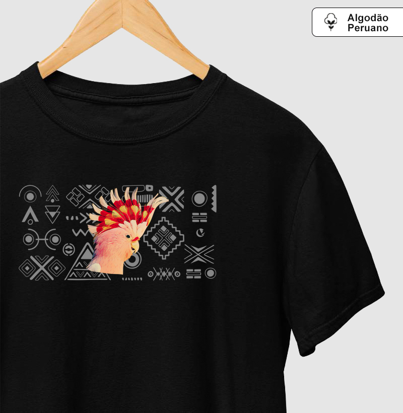 Camiseta Algodão Peruano Cacatua Inca