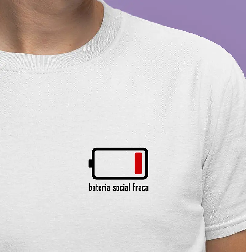 camiseta Bateria Social Fraca 