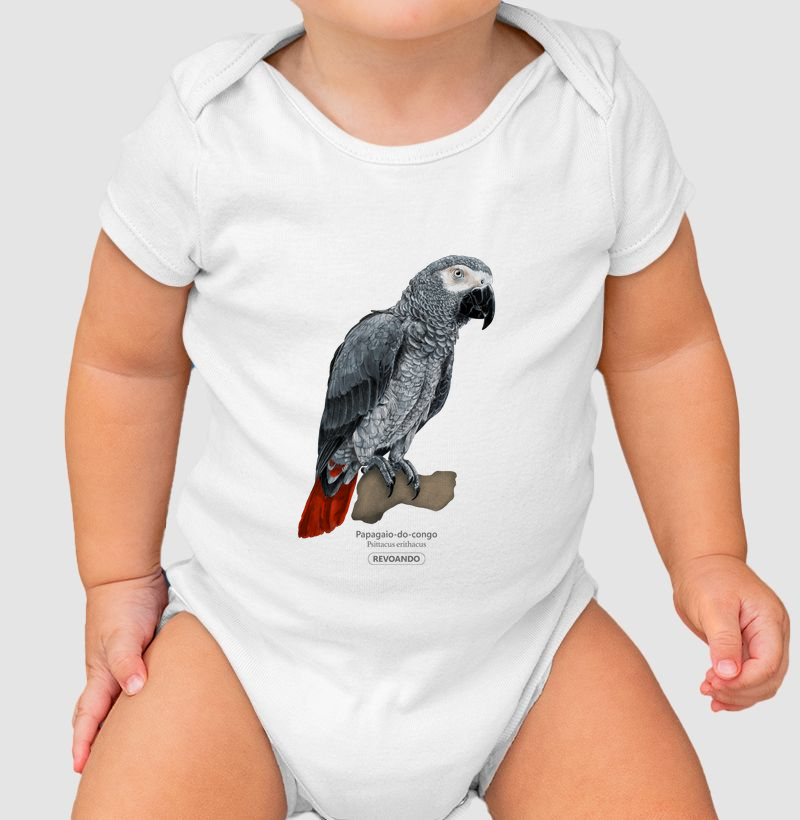 Love Friends - Papagaio-do-congo - Body Infantil