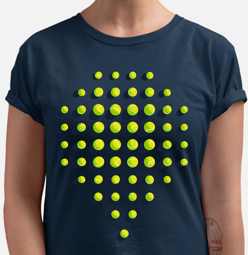 Camiseta Padel Raquete de Bolinhas