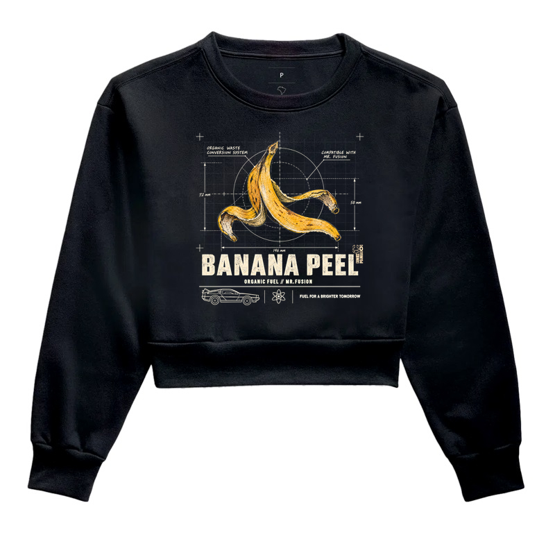 Banana Peel Organic Fuel - Cropped Moletom